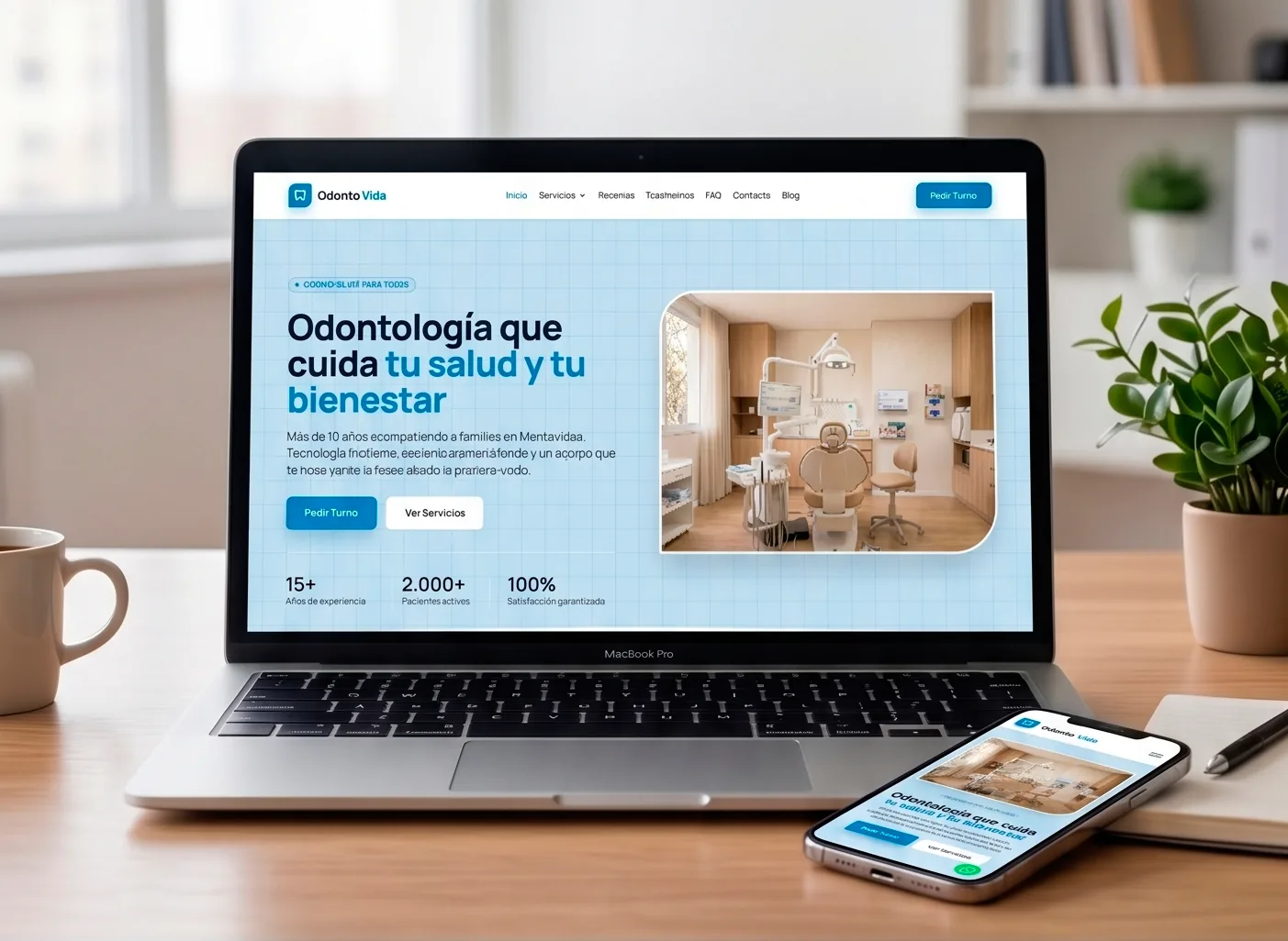 Demo V1 — Diseño claro para clínica dental