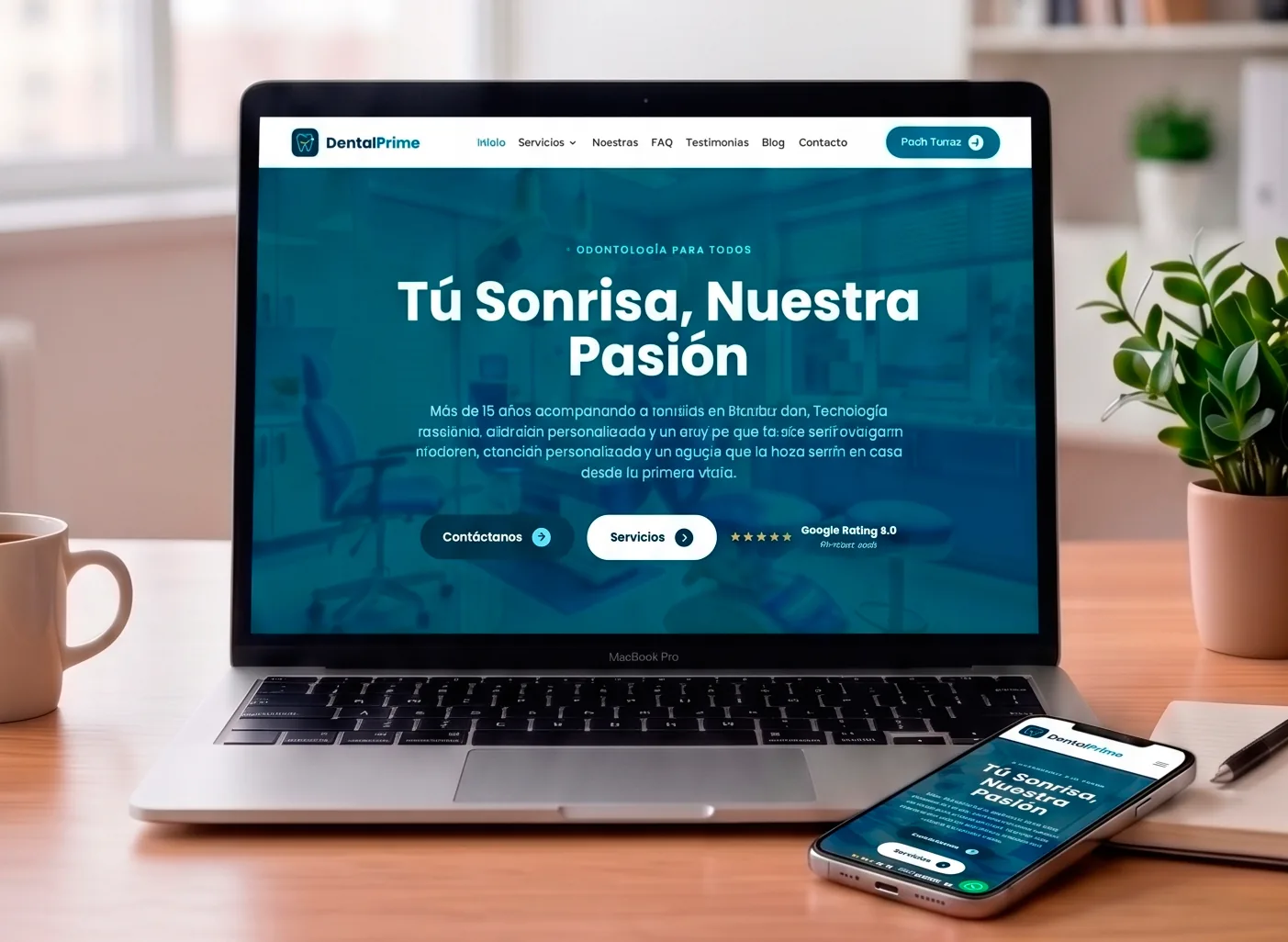 Demo V2 — Diseño impactante para clínica dental